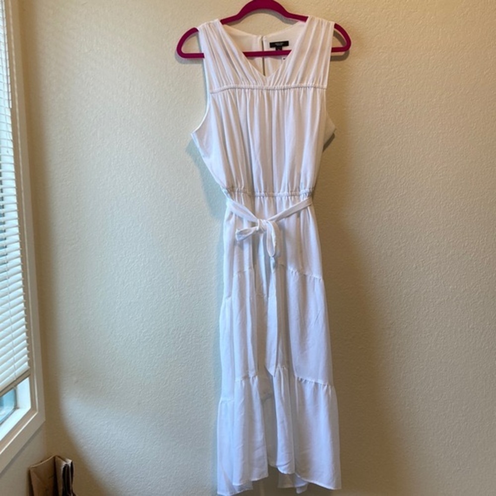 Simply Vera VeraWang midi White Flounced XL Dress